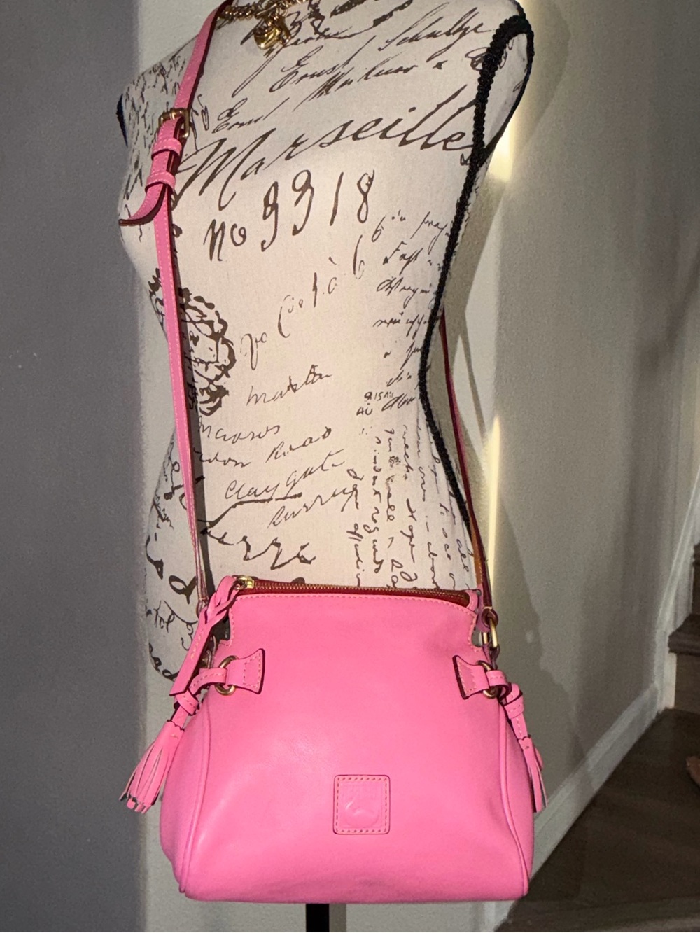 Dooney & Bourke Pink Leather Crossbody Bag
